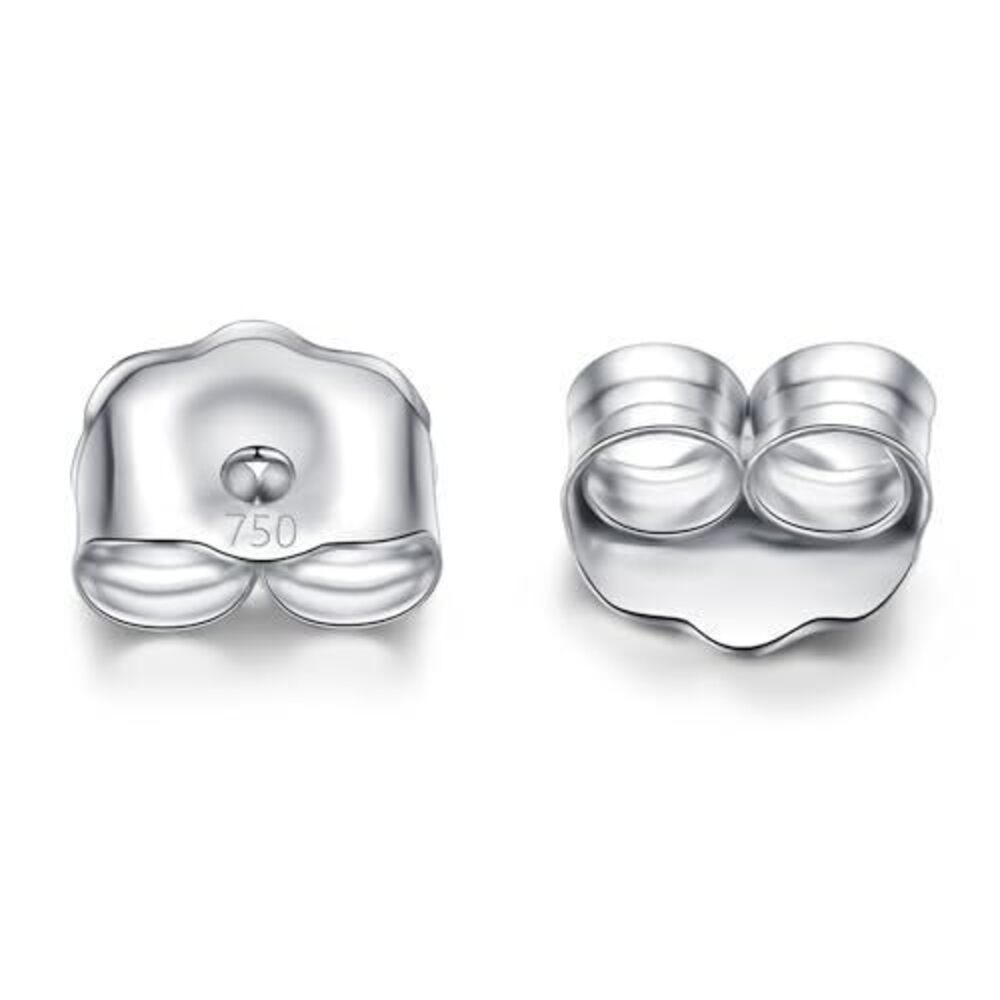 6556 18K White Gold Earring Backs Real Gold 0.2 Grams AU750 Butterfly